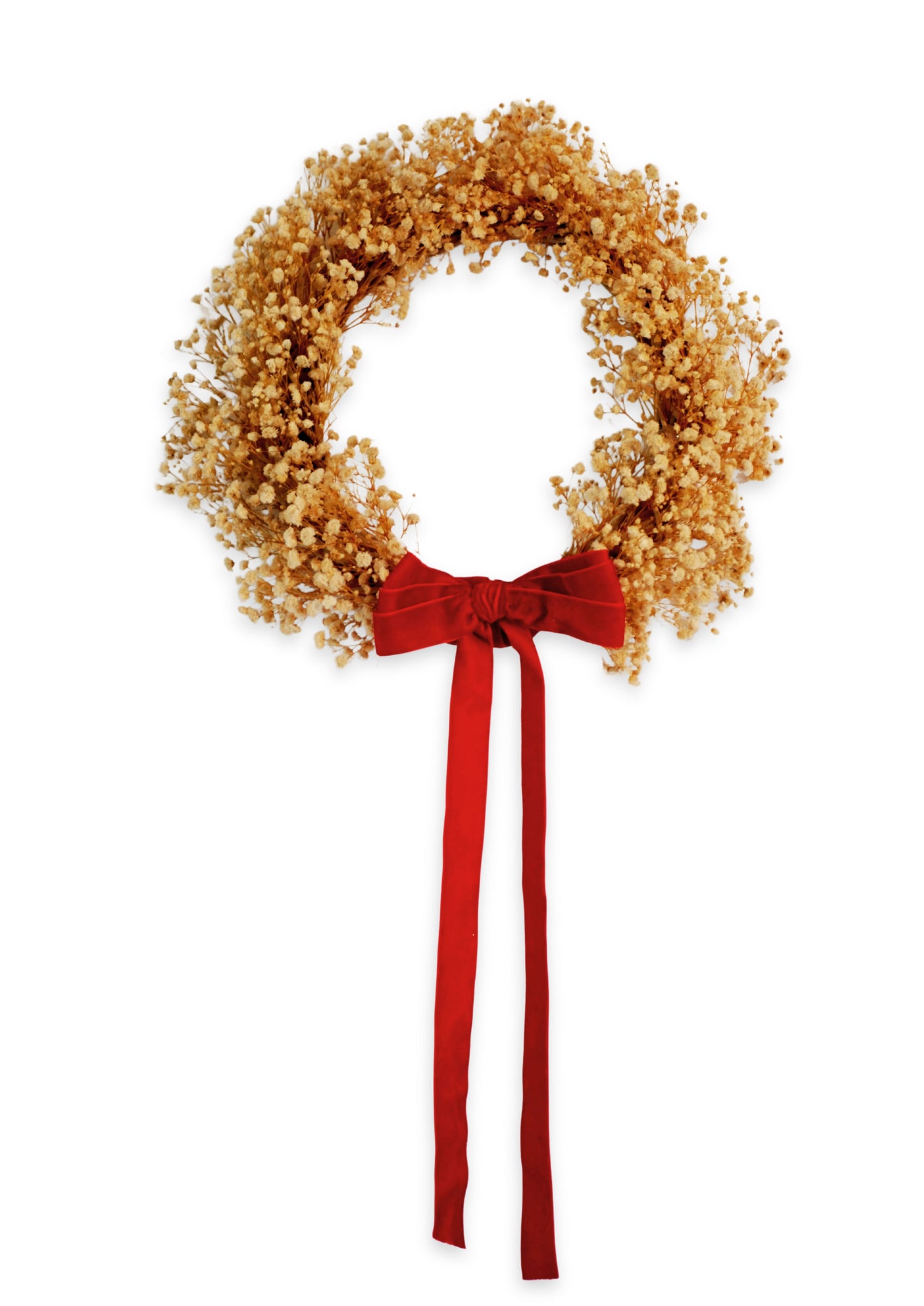 Dried Baby's Breath Christmas Wreath