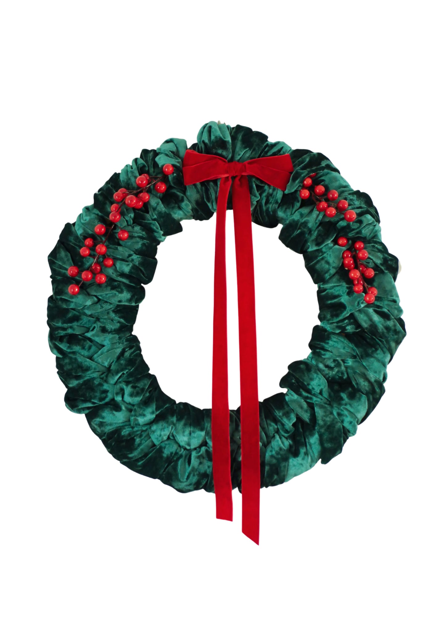 Velvet Christmas Wreath