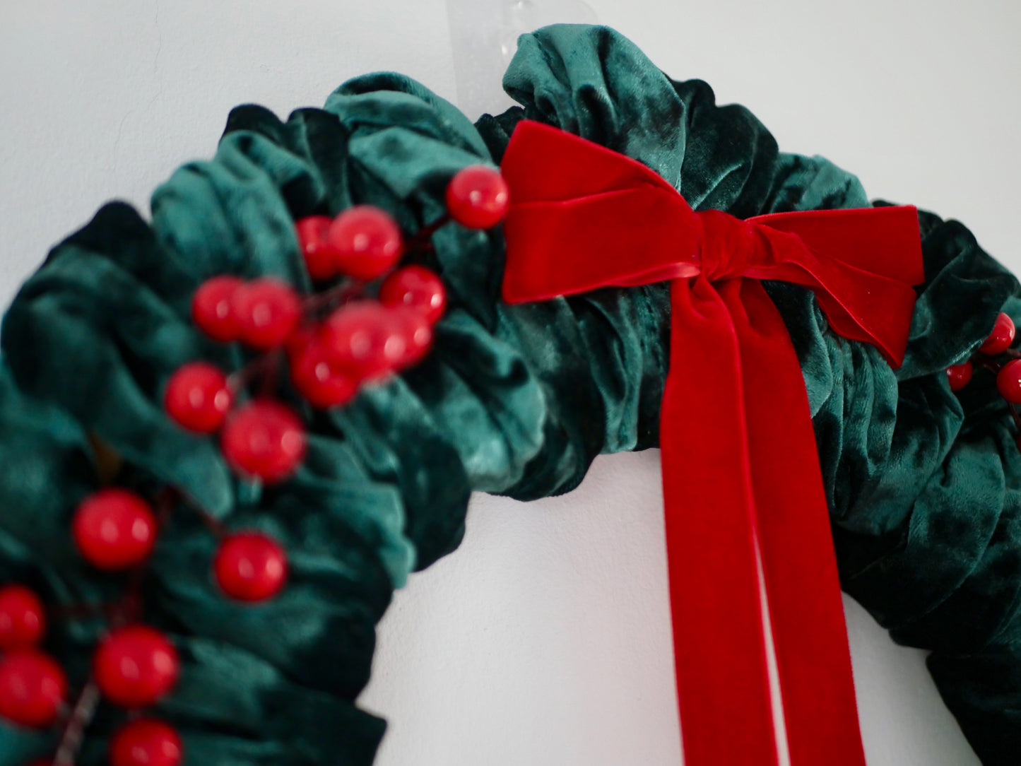 Velvet Christmas Wreath