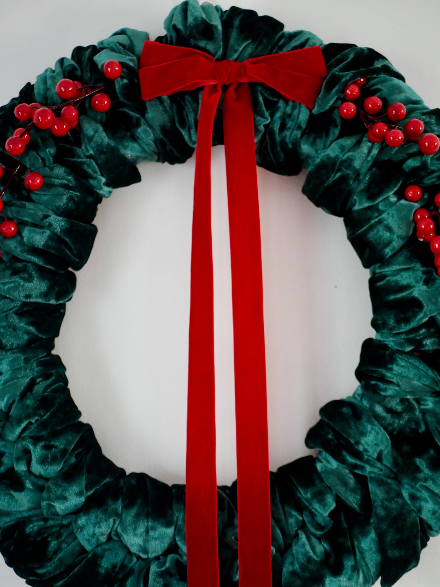 Velvet Christmas Wreath