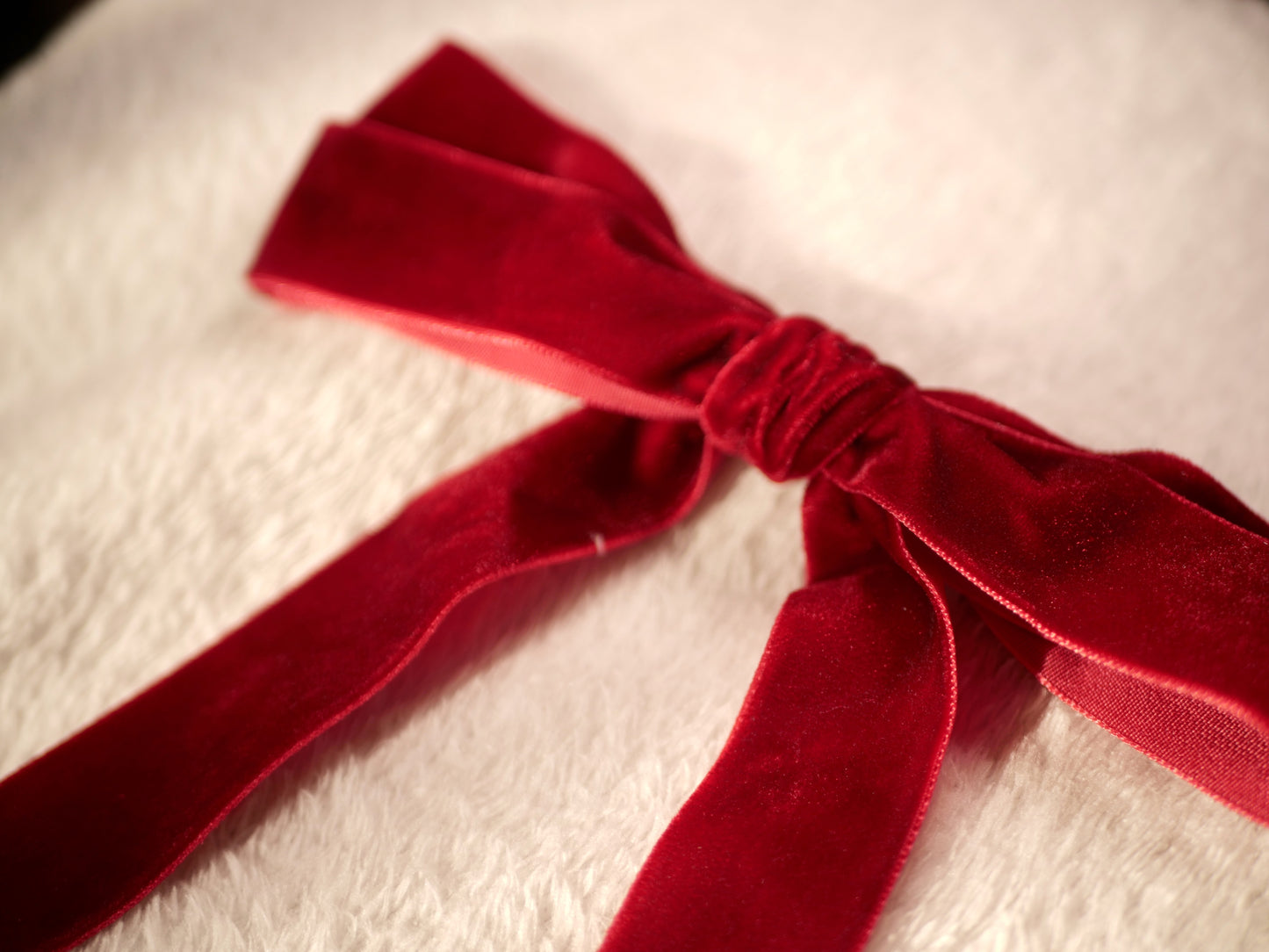 Burgundy Velvet Ribbon (Set of 6)
