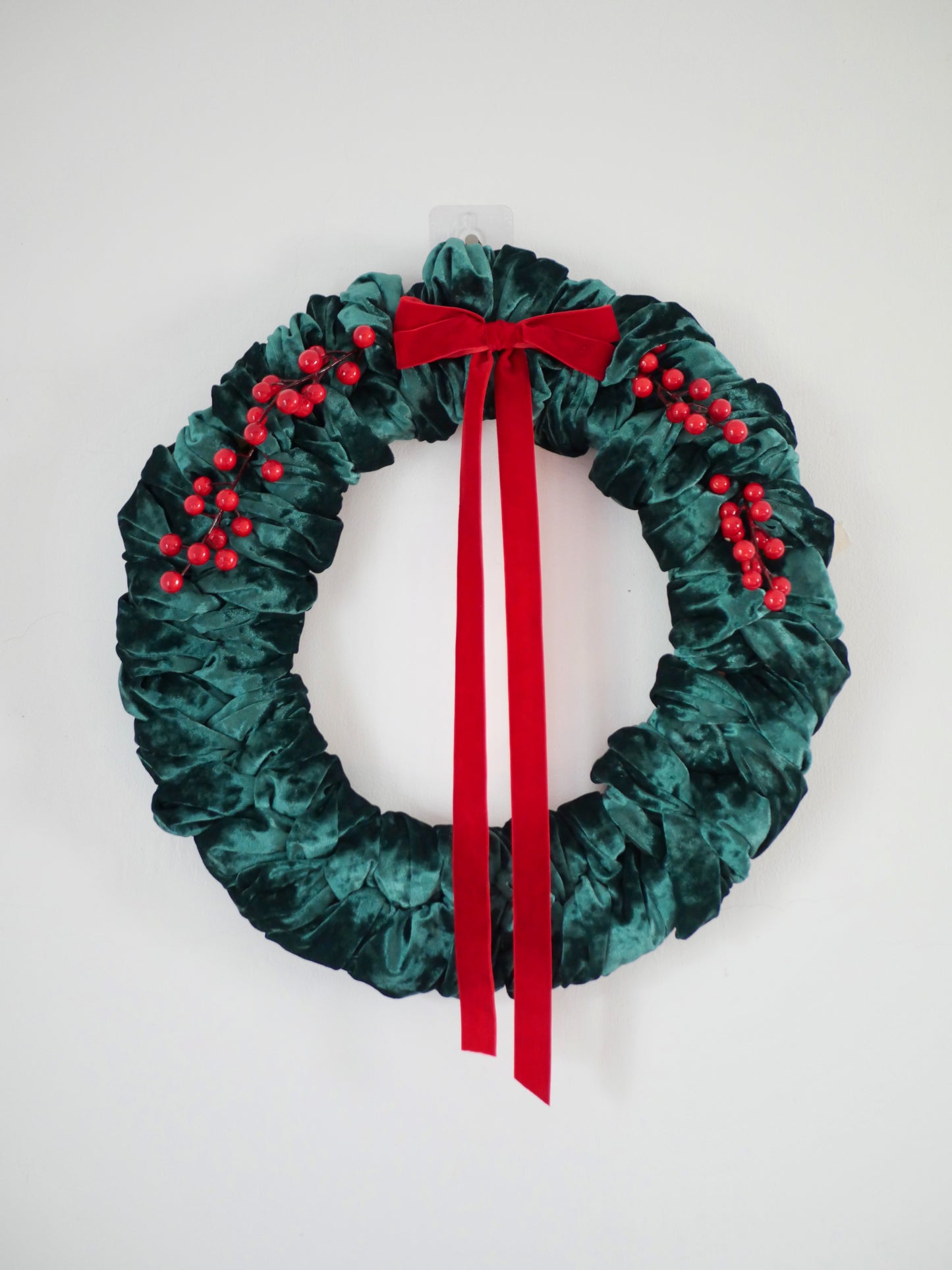 Velvet Christmas Wreath