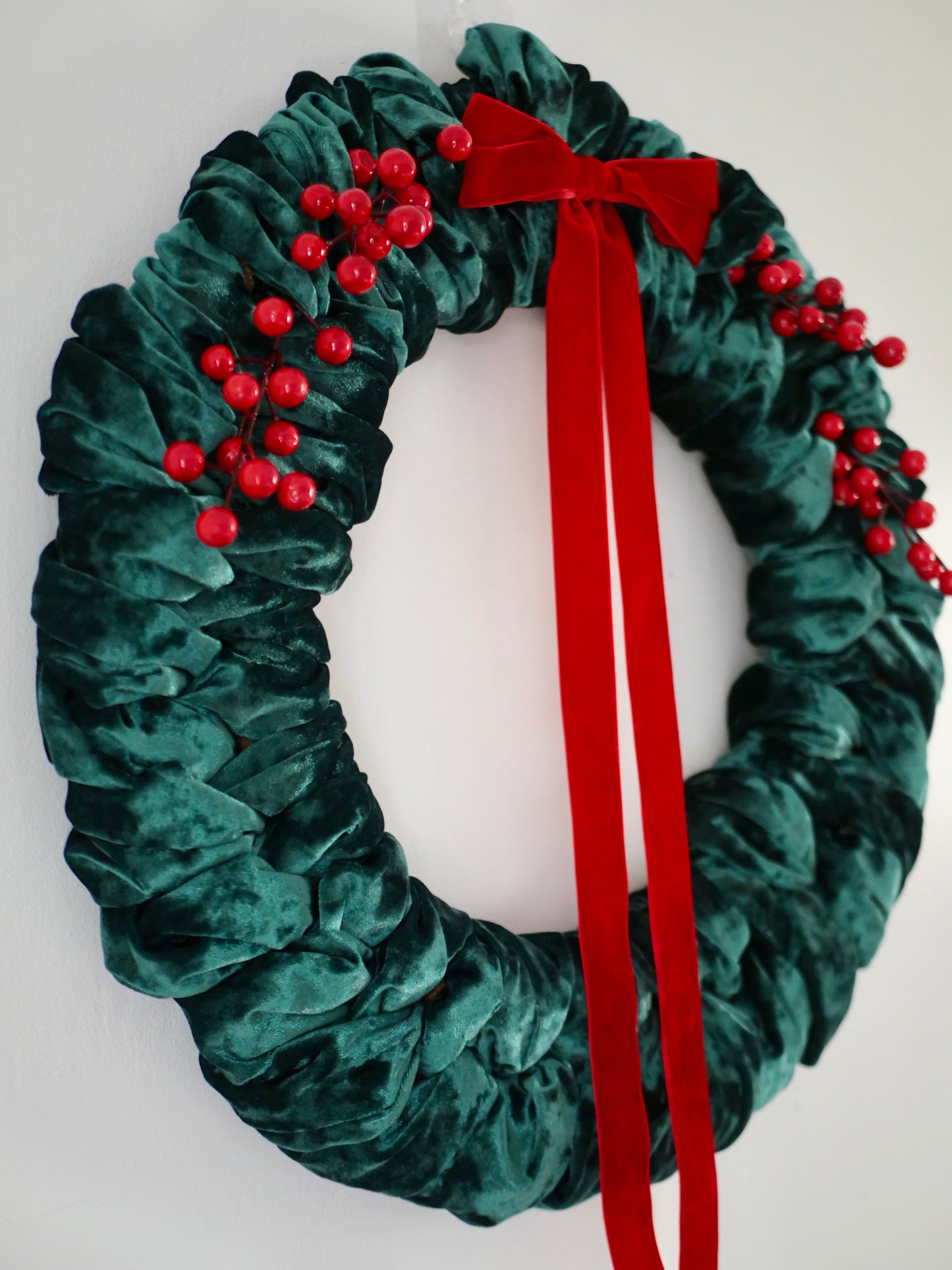 Velvet Christmas Wreath
