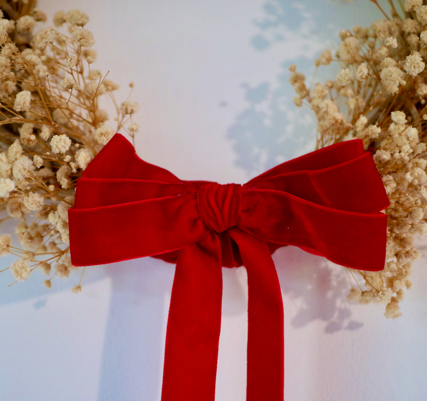 Dried Baby's Breath Christmas Wreath